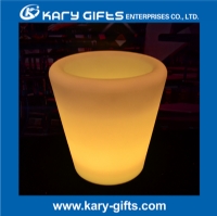 Modern Luxury Plastic LED Flower Pots Light Up Pots Lighting Pot KFP-2729